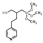 CAS 登录号：198567-47-4， 4-(4-吡啶基)-2-[(三甲氧基硅烷基)甲基]-1-丁烷硫醇