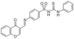 CAS#: 198649-74-0, 1-[4-[(4-Oxochromen-3-Yl)Methylideneamino]Phenyl]Sulfonyl-3-Phenylthiourea