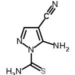 CAS#: 198715-79-6, 5-Amino-4-Cyano-1H-Pyrazole-1-Carbothioamide