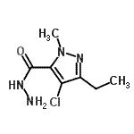 CAS#: 198757-18-5, 4-Chloro-5-Ethyl-2-Methyl-Pyrazole-3-Carbohydrazide