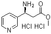 CAS 登录号：198959-36-3， (S)-beta-氨基-3-吡啶丙酸甲酯二盐酸盐