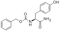 CAS 登录号：19898-39-6， N-[1-氨基甲酰-2-(4-羟基苯基)乙基]氨基甲酸苄酯