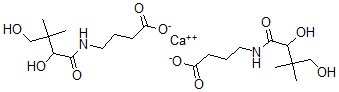 CAS 登录号：1990-07-4， 4-(2,4-二羟基-3,3-二甲基丁酰胺基)-丁酸钙盐(2:1)