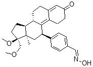 CAS 登录号：199396-76-4， (8S,11R,13S,14S,17S)-11-[4-[(E)-羟基亚氨甲基]苯基]-17-甲氧基-17-(甲氧基甲基)-13-甲基-1,2,6,7,8,11,12,14,15,16-十氢环戊烯并[a]菲-3-酮