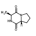 CAS 登录号：19943-29-4， (3S,8aR)-3-甲基六氢吡咯并[1,2-a]吡嗪-1,4-二酮