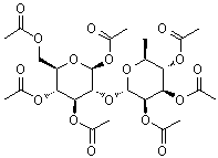 CAS 登录号：19949-47-4， 1,3,4,6-四-O-乙酰基-2-O-(2,3,4-三-O-乙酰基-6-脱氧-alpha-L-甘露糖基)-beta-D-吡喃葡萄糖