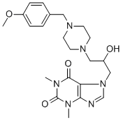 CAS#: 19972-00-0, 7-[2-Hydroxy-3-[4-(4-methoxybenzyl)piperazin-1-yl]propyl]-1,3-dimethyl-xanthine