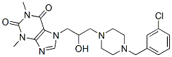 CAS#: 19972-01-1, 7-[3-[4-(3-Chlorobenzyl)-1-Piperazinyl]-2-Hydroxypropyl]-1,3-Dimethyl-7H-Purine-2,6(1H,3H)-Dione