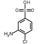 CAS 登录号：2001-24-3， 3-氨基-4-氯苯磺酸