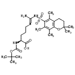 CAS#: 200125-12-8, (E)-N<Sup>5</Sup>-(Amino{[(2,2,5,7,8-Pentamethyl-3,4-Dihydro-2H-Chromen-6-Yl)Sulfonyl]Amino}Methylene)-N<Sup>2</Sup>-{[(2-Methyl-2-Propanyl)Oxy]Carbonyl}-L-Ornithine