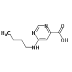 CAS#: 200626-40-0, 6-(Butylamino)-4-Pyrimidinecarboxylic Acid