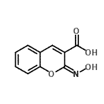 CAS 登录号：200958-24-3， (2E)-2-(羟基亚胺)-2H-苯并吡喃-3-羧酸