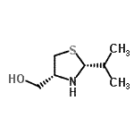 CAS 登录号：201036-98-8， [(2R,4R)-2-异丙基-1,3-噻唑烷-4-基]甲醇