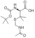 CAS#: 201421-14-9, 3-[[(Acetylamino)Methyl]Thio]-N-[(1,1-Dimethylethoxy)Carbonyl]-D-Valine