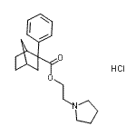 CAS#: 20185-96-0, 2-(1-Pyrrolidinyl)Ethyl 2-Phenylbicyclo[2.2.1]Heptane-2-Carboxylate Hydrochloride (1:1)