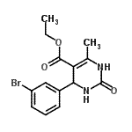 CAS#: 202277-52-9, Ethyl 4-(3-Bromophenyl)-6-Methyl-2-Oxo-1,2,3,4-Tetrahydro-5-Pyrimidinecarboxylate