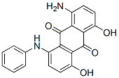 CAS 登录号：20241-77-4， 1-氨基-4,5-二羟基-8-(苯基氨基)蒽醌