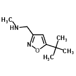 CAS#: 202817-07-0, N-Methyl-1-[5-(2-Methyl-2-Propanyl)-1,2-Oxazol-3-Yl]Methanamine