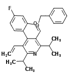 CAS 登录号：202858-60-4， 4-[2-(苄氧基)-4-氟苯基]-2,6-二异丙基-5-乙烯基烟醛