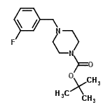 CAS#: 203047-34-1, 2-Methyl-2-Propanyl 4-(3-Fluorobenzyl)-1-Piperazinecarboxylate