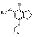 CAS#: 203205-44-1, 7-Ethoxy-5-Methoxy-2,3-Dihydro-1-Benzofuran-4-Ol