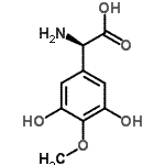 CAS 登录号：203504-61-4， (2R)-氨基(3,5-二羟基-4-甲氧基苯基)乙酸