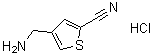 CAS#: 203792-25-0, 4-(Aminomethyl)-2-Thiophenecarbonitrile Hydrochloride (1:1)
