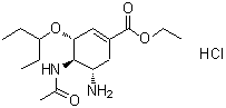 CAS 登录号：204255-09-4， (3R,4R,5S)-4-乙酰氨基-5-氨基-3-(3-戊烷基氧基)-1-环己烯-1-羧酸乙酯盐酸盐(1:1)