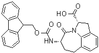 CAS#: 204326-24-9, (2S,5S)-5-[[(9H-Fluoren-9-Ylmethoxy)Carbonyl]Amino]-1,2,4,5,6,7-Hexahydro-4-Oxo-Azepino[3,2,1-hi]Indole-2-Carboxylic Acid