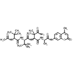 CAS#: 204909-38-6, N-Acetyl-3-Methyl-L-Valyl-3-Methyl-L-Valyl-3,3-Dimethyl-L-Asparaginyl-N-(4-Methyl-2-Oxo-2H-Chromen-7-Yl)-L-Alaninamide