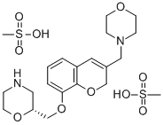 CAS#: 205242-62-2, (2R)-2-[[[3-(4-Morpholinylmethyl)-2H-1-Benzopyran-8-Yl]Oxy]Methyl]Morpholine Dimethanesulfonate