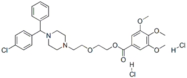 CAS#: 20541-83-7, 2-[2-[4-[(4-Chlorophenyl)-Phenyl-Methyl]Piperazin-1-Yl]Ethoxy]Ethyl 3,4,5-Trimethoxybenzoate Dihydrochloride