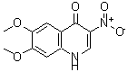 CAS 登录号：205448-44-8， 6,7-二甲氧基-3-硝基-4(1H)-喹啉酮