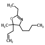 CAS#: 205745-13-7, 5-Allyl-4-Butyl-2-Ethyl-5-Methyl-4,5-Dihydro-1,3-Oxazole