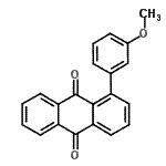 CAS 登录号：20600-77-5， 1-(3-甲氧基苯基)-9,10-蒽醌