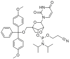 CAS#: 206055-76-7, 5-O-DMTr-2-O,4-C-methyleneuridine 3-CE-phosphoramidite