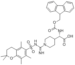 CAS#: 206060-62-0, (alphaS)-4-1-[[[(1,1-Dimethylethoxy)Carbonyl]Amino][[(1,1-Dimethylethoxy)Carbonyl]Imino]Methyl]-alpha-[[(9H-Fluoren-9-Ylmethoxy)Carbonyl]Amino]-PiperidineAcetic Acid