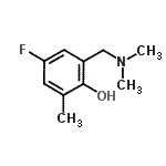 CAS#: 2062-47-7, 2-[(Dimethylamino)Methyl]-4-Fluoro-6-Methylphenol