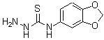 CAS 登录号：206761-71-9， N-(1,3-苯并二氧戊环-5-基)肼基硫代甲酰胺