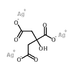 CAS 登录号：206986-90-5， 三银(1+)2-羟基-1,2,3-丙烷三羧酸酯