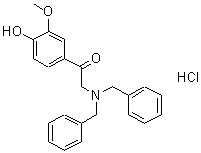 CAS#: 207226-30-0, 2-(Dibenzylamino)-1-(4-Hydroxy-3-Methoxyphenyl)Ethanone Hydrochloride (1:1)