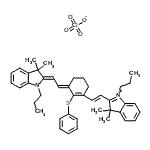 CAS#: 207399-10-8, 2-{(E)-2-[(3E)-3-[(2Z)-2-(3,3-Dimethyl-1-Propyl-1,3-Dihydro-2H-Indol-2-Ylidene)Ethylidene]-2-(Phenylsulfanyl)-1-Cyclohexen-1-Yl]Vinyl}-3,3-Dimethyl-1-Propyl-3H-Indolium Perchlorate
