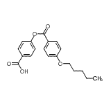 CAS 登录号：207497-09-4， 4-{[4-(戊氧基)苯甲酰基]氧基}苯甲酸
