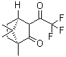 CAS 登录号：207742-84-5， (1S,4S)-1,7,7-三甲基-3-(三氟乙酰基)双环[2.2.1]庚烷-2-酮