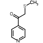 CAS 登录号：208264-95-3， 2-(甲硫基)-1-(4-吡啶基)乙酮