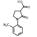 CAS 登录号：20841-80-9， 1-(2-甲基苯基)-2-氧代-3-吡咯烷羧酸
