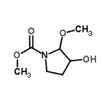 CAS 登录号：208648-94-6， 甲基3-羟基-2-甲氧基-1-吡咯烷羧酸酯