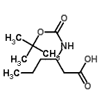 CAS#: 209398-26-5, 3-({[(2-Methyl-2-Propanyl)Oxy]Carbonyl}Amino)Hexanoic Acid