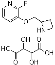 CAS 登录号：209530-93-8， 3-(2-氮杂环丁基甲氧基)-2-氟吡啶 2,3-二羟基琥珀酸盐(1:1)