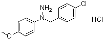 CAS 登录号：20955-94-6， 1-(4-氯苄基)-1-(4-甲氧基苯基)肼盐酸盐(1:1)